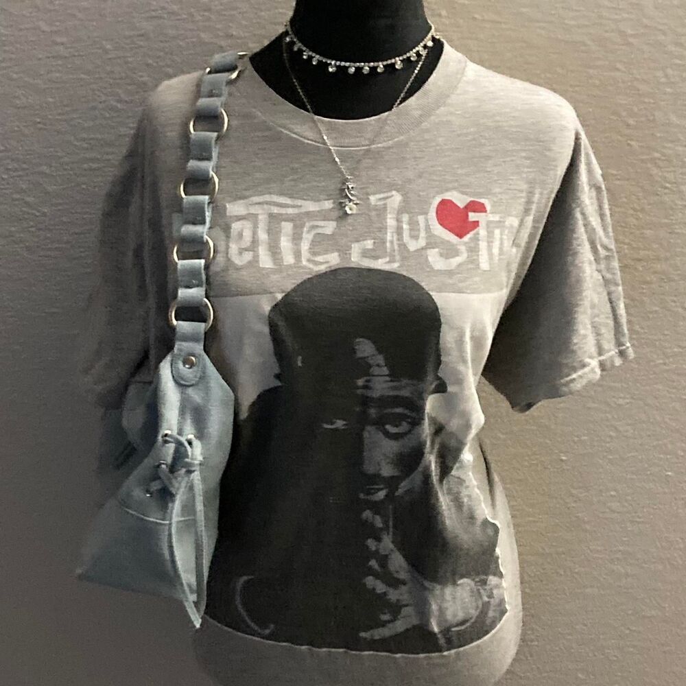 Grey Poetic Justice T-shirt